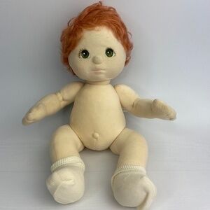 Mattel My Child‎ Doll 14 Inch Short Red Auburn Hair and Green Eyes Vintage 1985